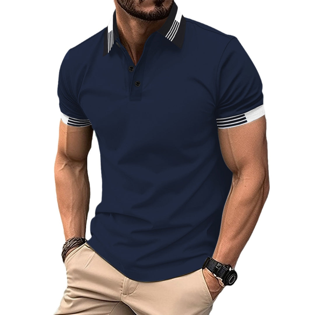 Herren Polo-Shirt mit sportlichem Kragen und modischen Akzenten Heidi-Mode