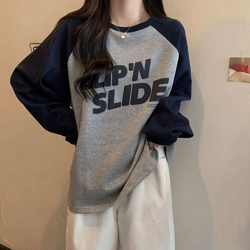 Damen Casual Graphic Raglan Sweatshirt Heidi-Mode