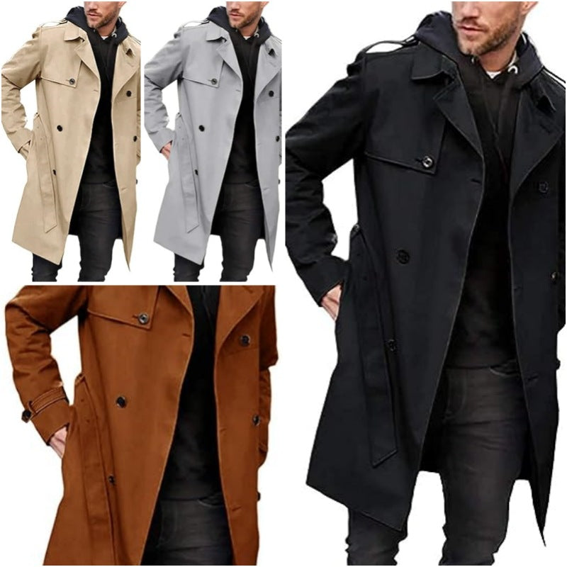 Herren Trenchcoat mit klassischem Stil Heidi-Mode
