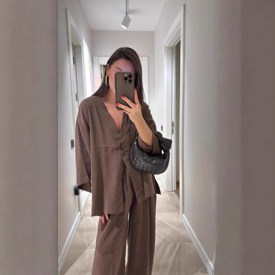Damen lässige und zeitlose Überwurfjacke Heidi-Mode