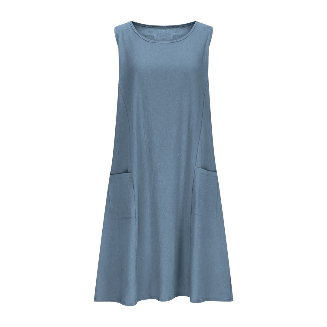 Damen Freizeit Ärmelloses Shift-Kleid Heidi-Mode