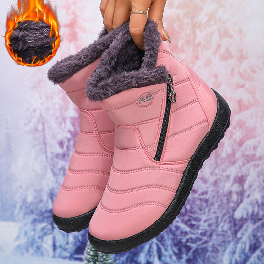Damen Thermo-Winterstiefel mit kuscheligem Innenfutter und seitlichem Reißverschluss Heidi-Mode
