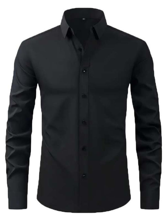 Herren langärmliges Hemd mit innovativer Schnittführung und Modernem Design Heidi-Mode
