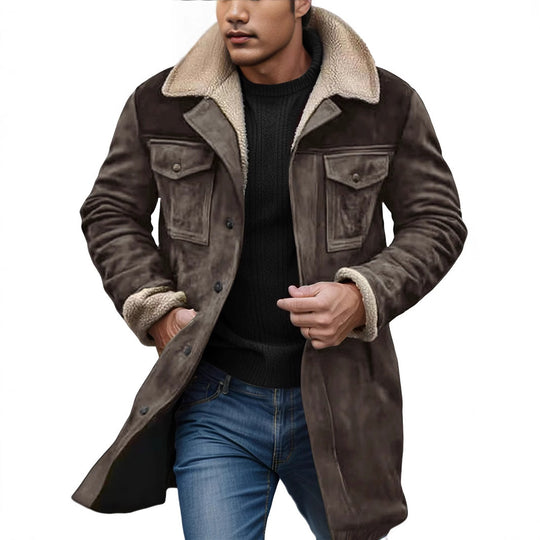 Herren Warm gefütterte Modische Jacke Heidi-Mode