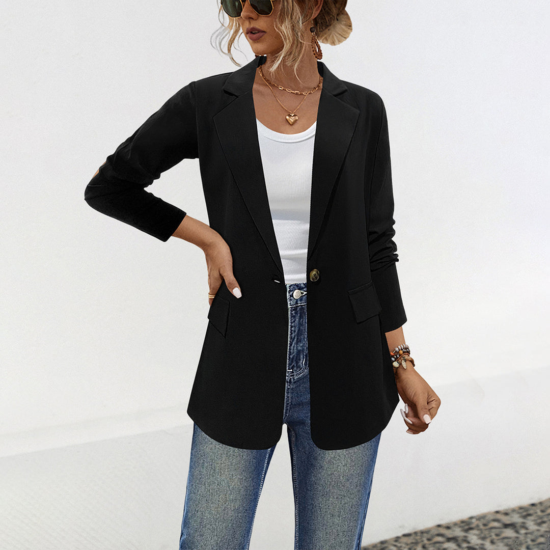 Damen Blazer mit elegantem Schnitt und praktischen Taschen Heidi-Mode