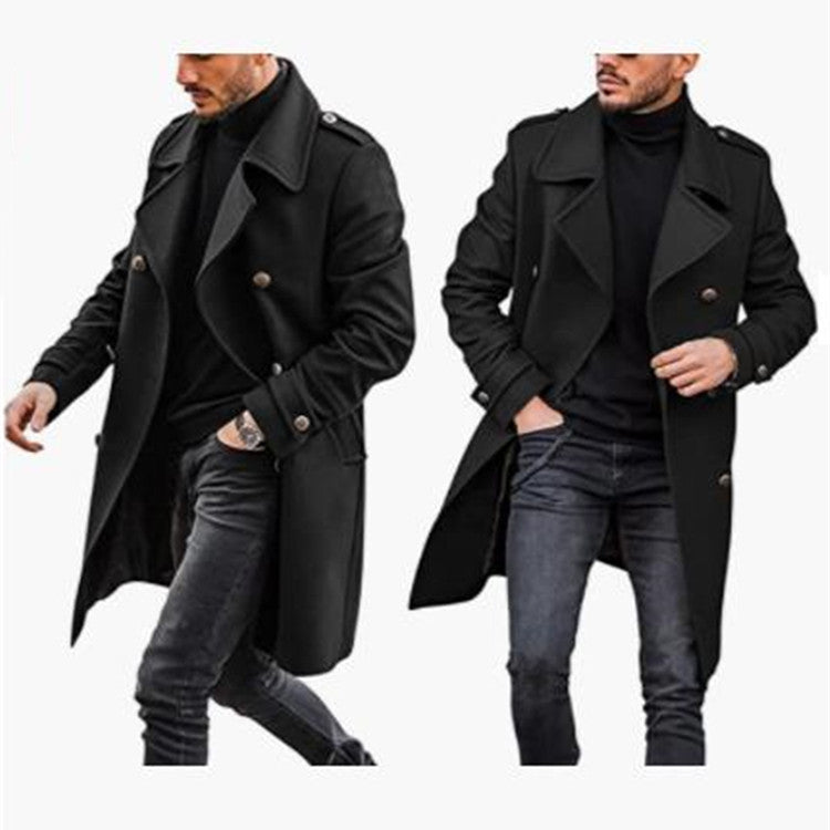Herren eleganter Trenchcoat mit modernem Schnitt und praktischen Details Heidi-Mode