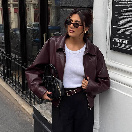 Damen elegante jacke mit oversized Schnitt Heidi-Mode