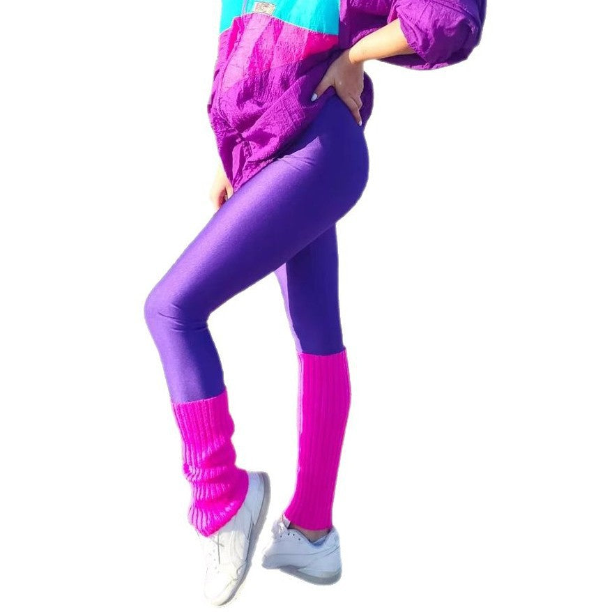 Damen Hochglänzende Sportleggings mit hohem Bund und optimaler Passform Heidi-Mode