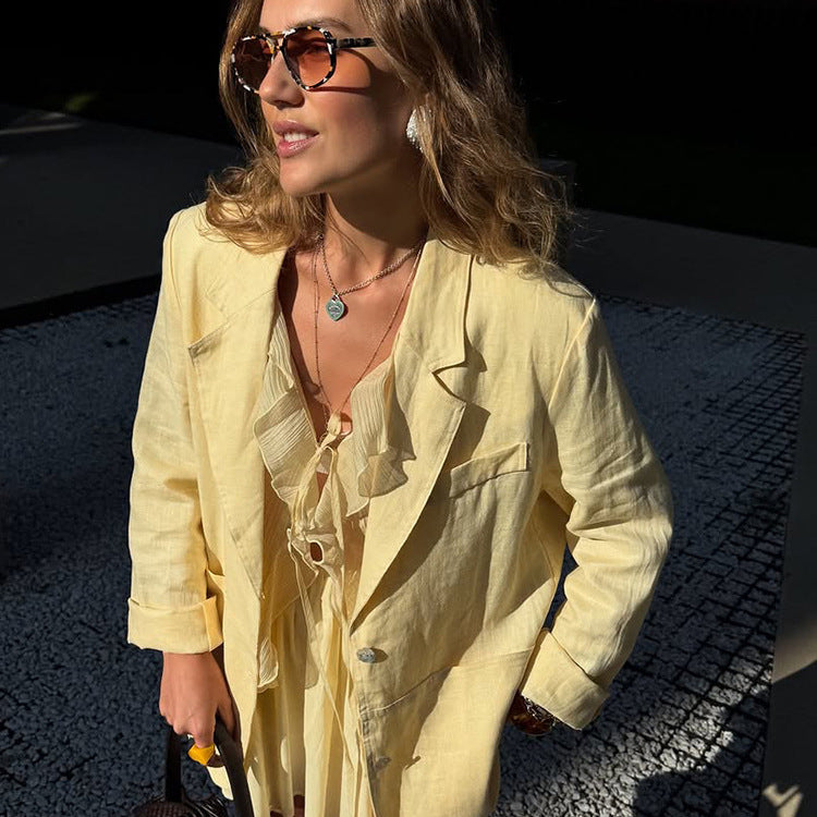 Damen Blazer mit lässigem Schnitt Heidi-Mode