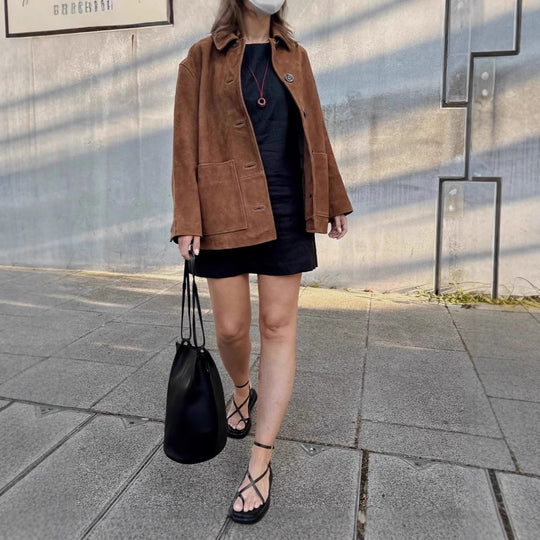 Damen Herrenmode Wildlederjacke Heidi-Mode