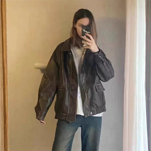 Damen jacke im Vintage-Stil mit lässigem Schnitt Heidi-Mode