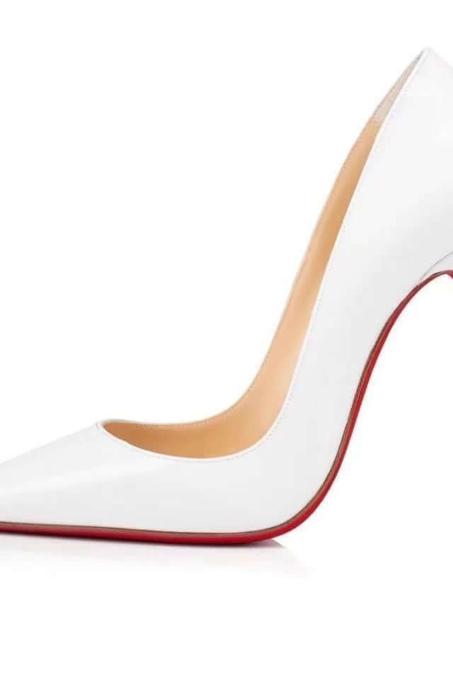 Heidi-Mode | Spitz Zulaufende 1rote Boden Schuhe