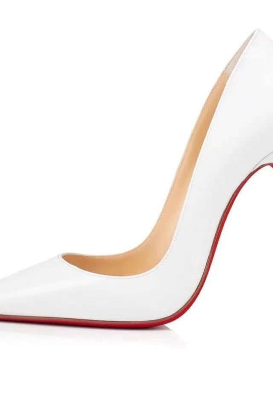 Heidi-Mode | Spitz Zulaufende 1rote Boden Schuhe