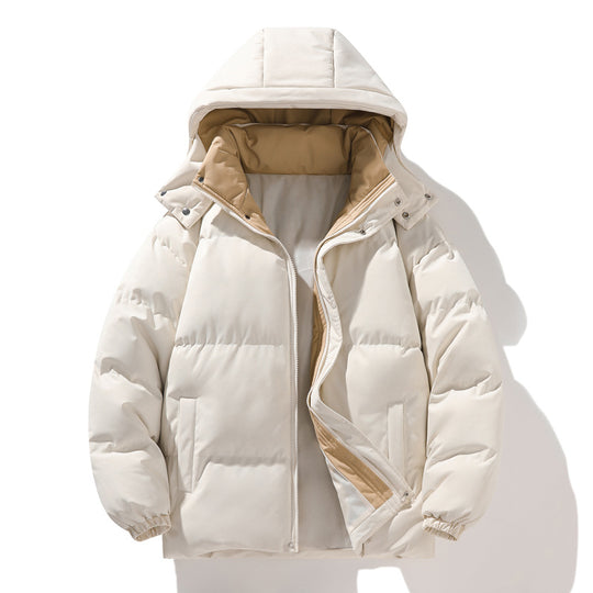 Damen isolierte Steppjacke mit Kapuze und hohem Kragen Heidi-Mode