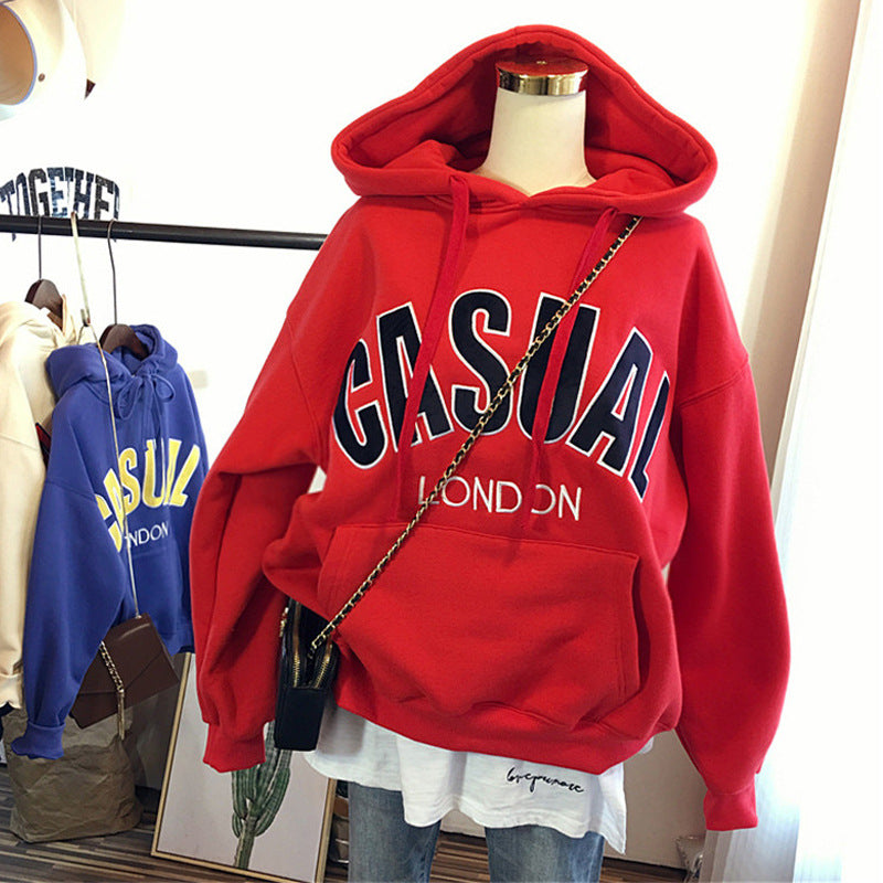 Femme Casual Graphic Pullover Hoodie Heidi-Mode