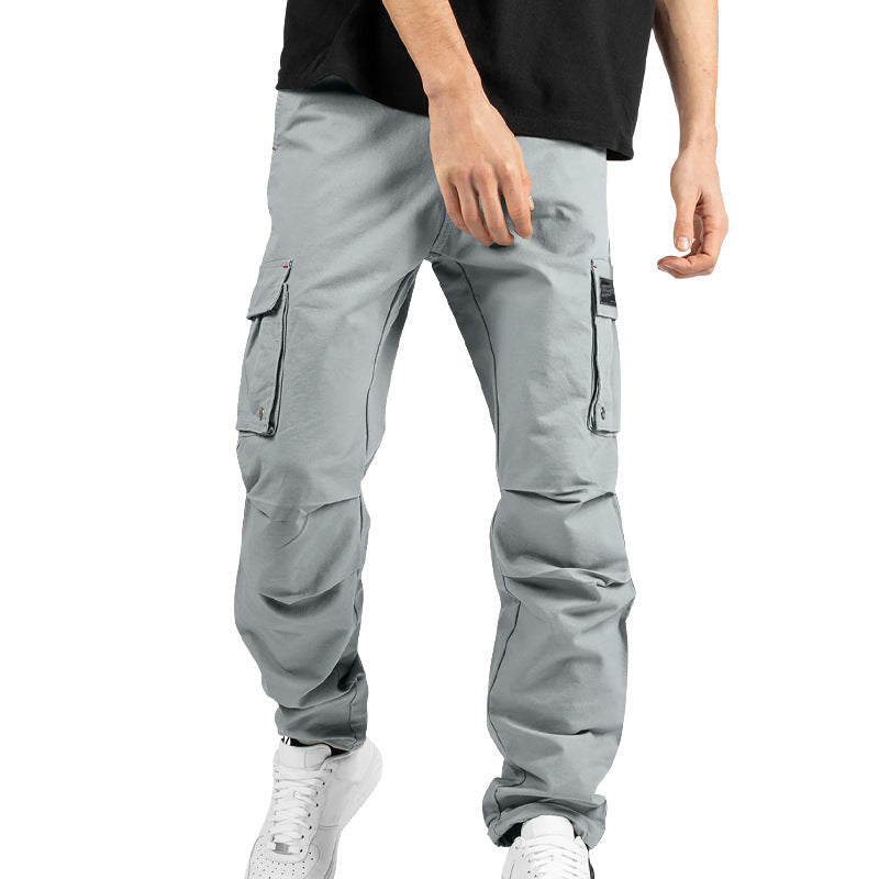 Herren Cargo-Hose mit elastischem Bund und praktischen Taschen Heidi-Mode