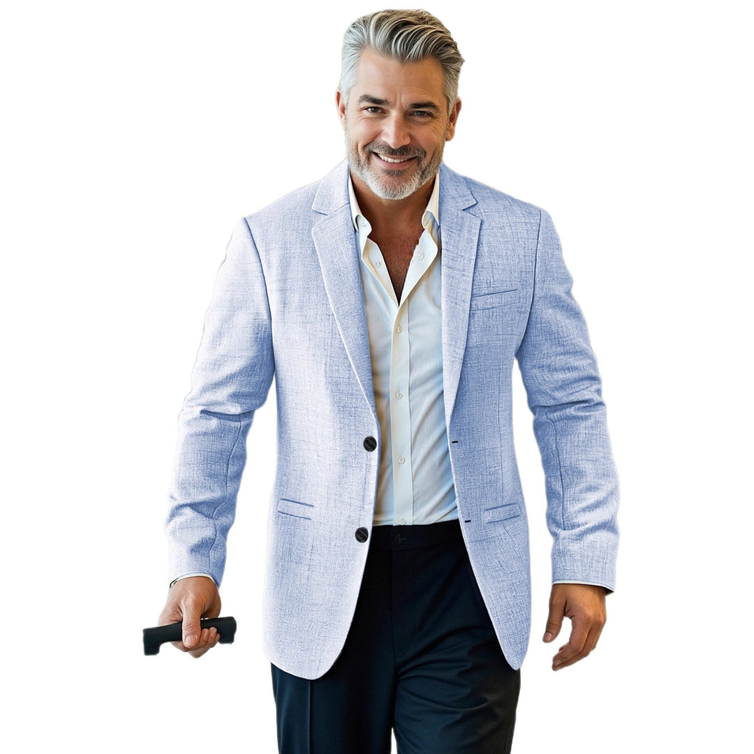 Herren eleganter, strukturierter Blazer mit modernem Schnitt Heidi-Mode