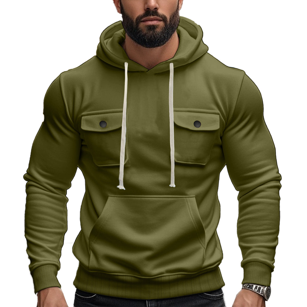 Herren Kapuzenpullover mit praktischen Pattentaschen und modernem Design Heidi-Mode
