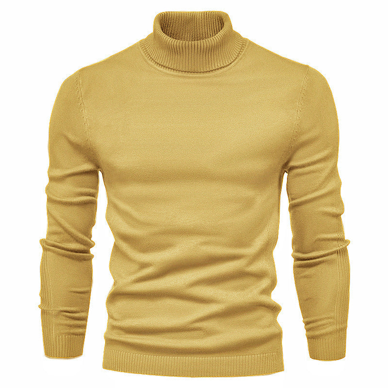 Herren Rollkragenpullover aus hochwertiger Wolle Heidi-Mode
