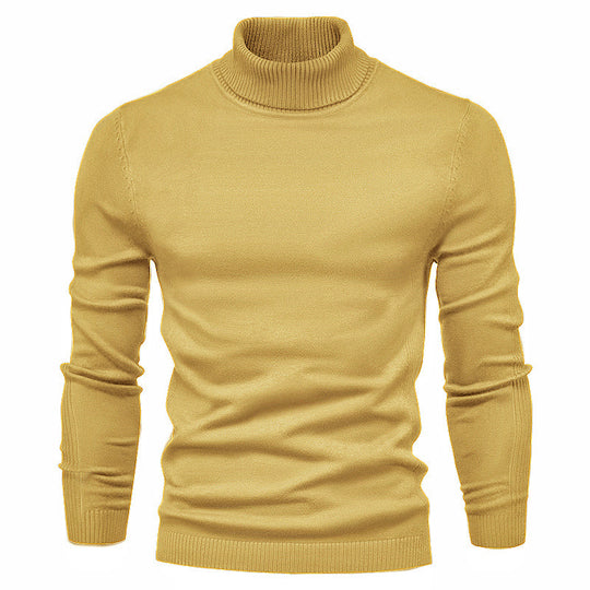 Herren Rollkragenpullover aus hochwertiger Wolle Heidi-Mode