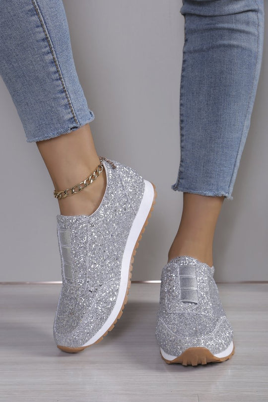 Damen Glitzernde Slip-On Sneakers Heidi-Mode