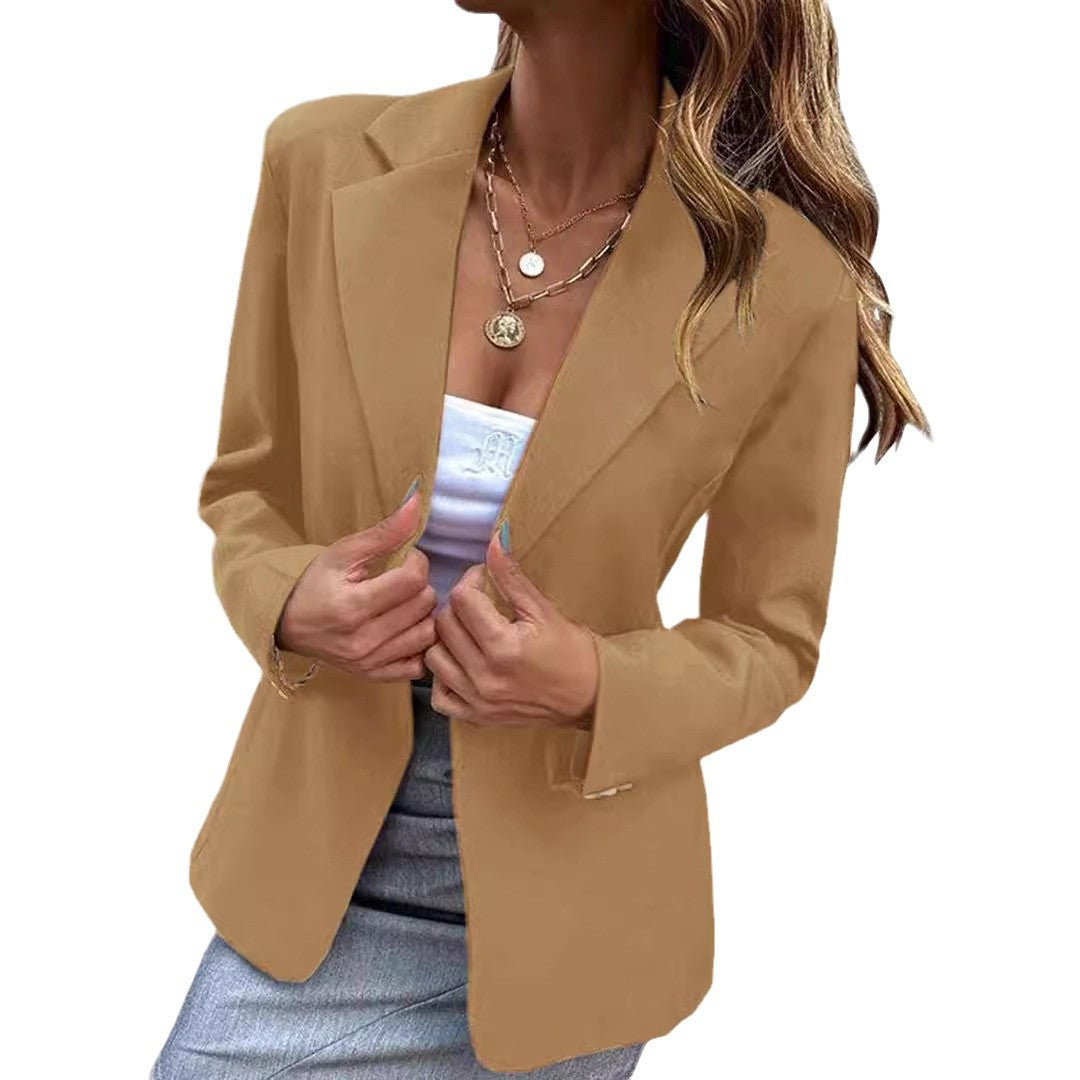 Damen moderner und eleganter Blazer mit strukturierter Textur Heidi-Mode