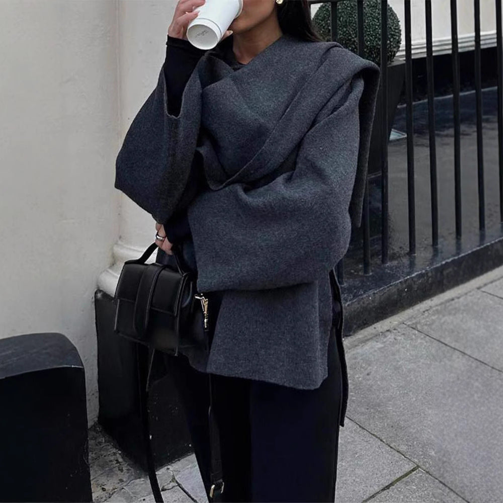 Damen Oversize Wolljacke Heidi-Mode