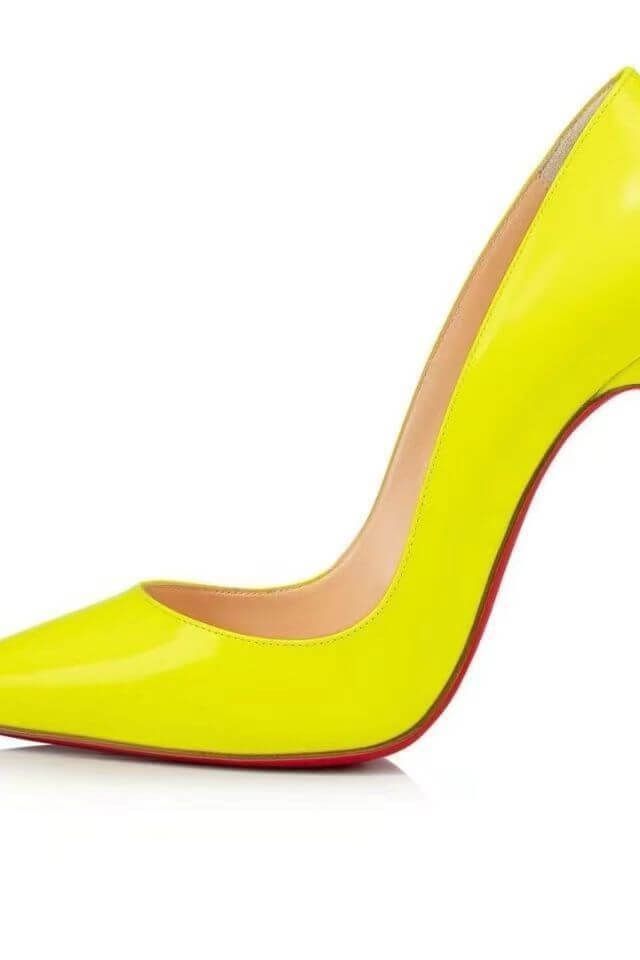 Heidi-Mode | Spitz Zulaufende 1rote Boden Schuhe
