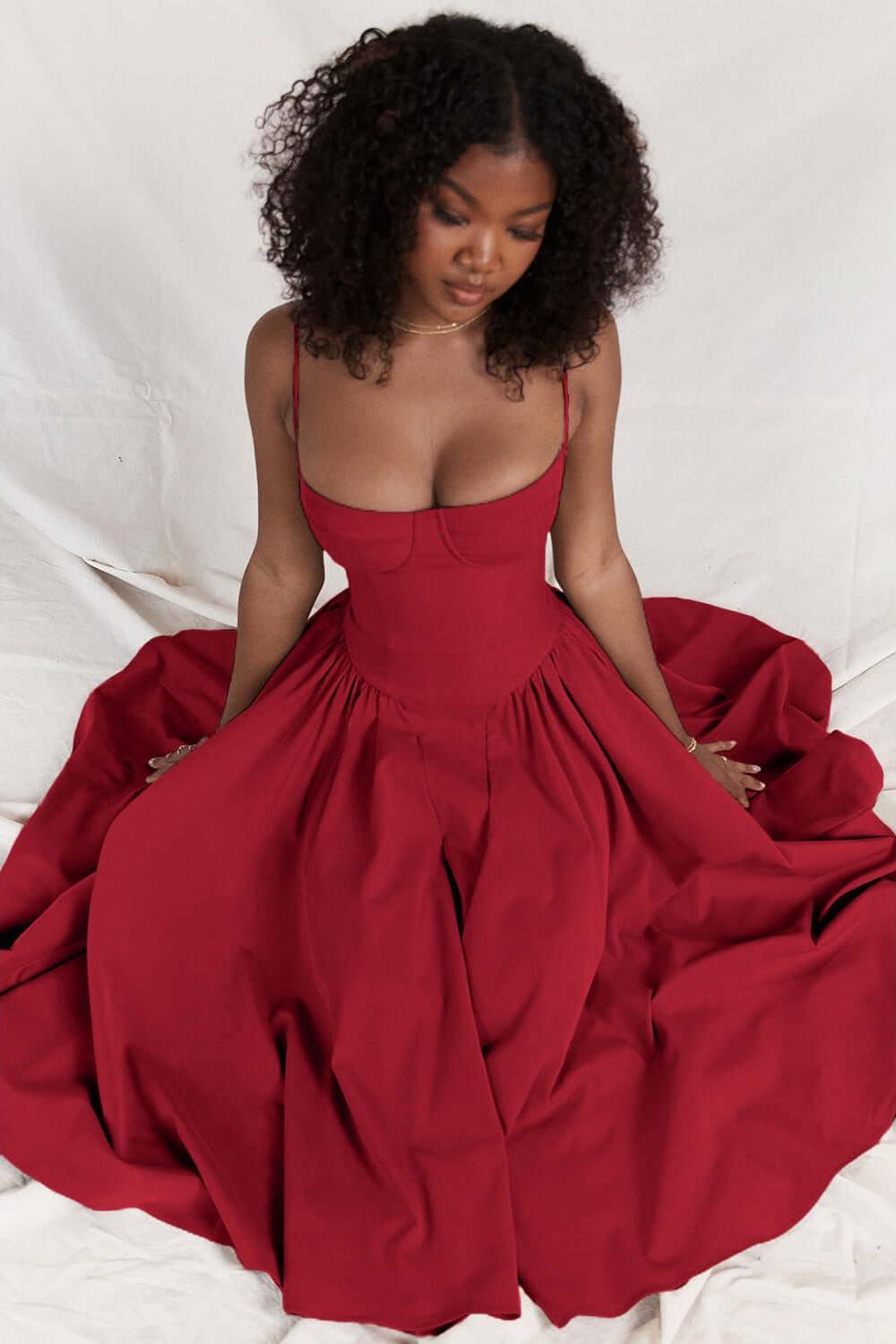 Heidi-Mode | Französisches Retro Midi Sommerkleid