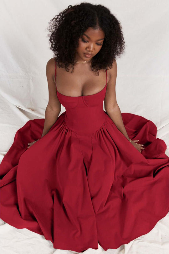 Heidi-Mode | Französisches Retro Midi Sommerkleid
