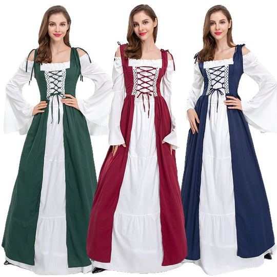 Damen historisches Märchenkleid mit elegantem Oberteil und ausgestellten Ärmeln Heidi