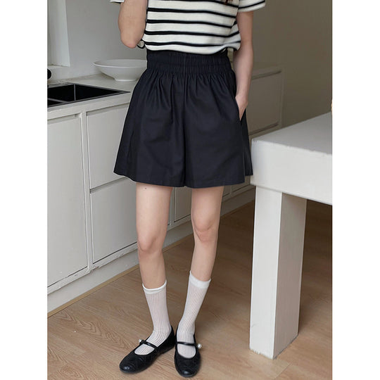 Damen bequemer und eleganter Chiffonrock mit elastischem Bund und faltigem Design Heidi-Mode