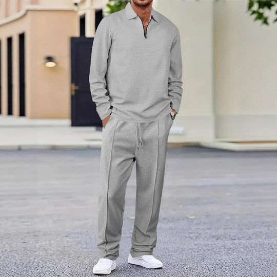 Herren sportliches Poloshirt und Jogginghose Set Heidi-Mode