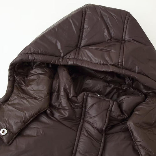 Damen gesteppte Übergangsjacke mit Kapuze und praktischen Taschen Heidi-Mode