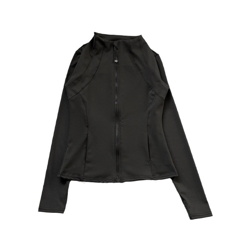 Damen Sportjacke mit hochgeschlossenem Kragen und durchgehendem Reißverschluss Heidi-Mode