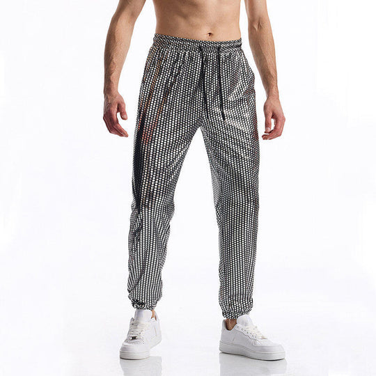 Herren Sportliche Jogginghose mit reflektierendem Design Heidi-Mode