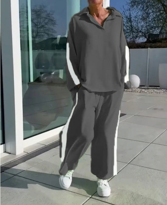 Damen modisches Freizeitanzug-Set mit sportlichem Schnitt Heidi-Mode