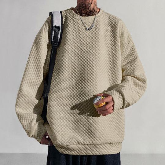 Herren stylischer Oversized Pullover mit innovativer Struktur und modernem Design Heidi-Mode