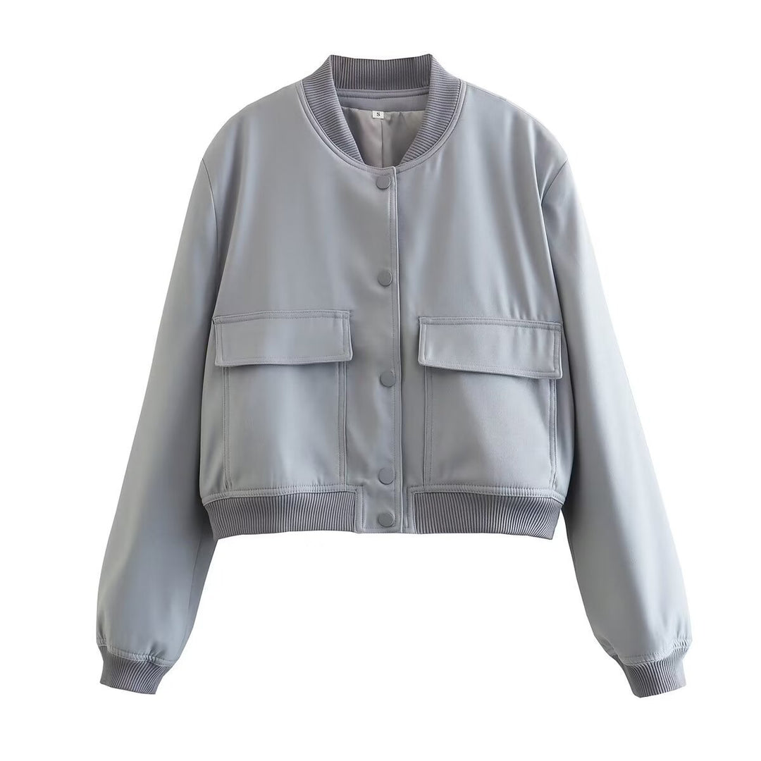 Damen modische Utility-Jacke mit praktischen Taschen und edlem Schnitt Heidi-Mode