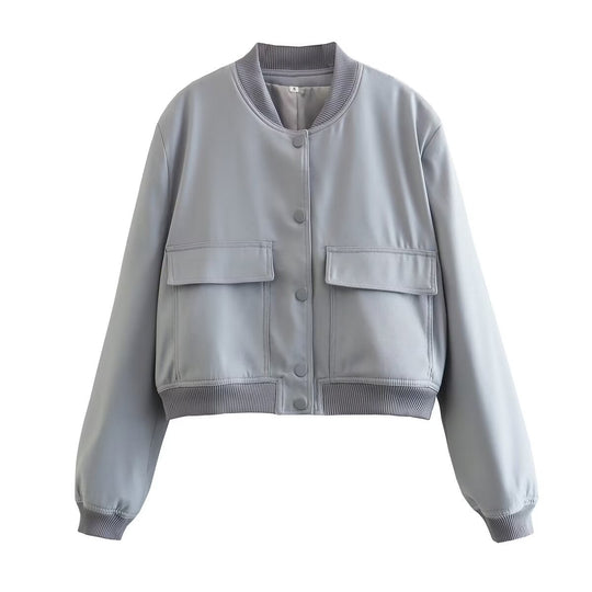 Damen modische Utility-Jacke mit praktischen Taschen und edlem Schnitt Heidi-Mode