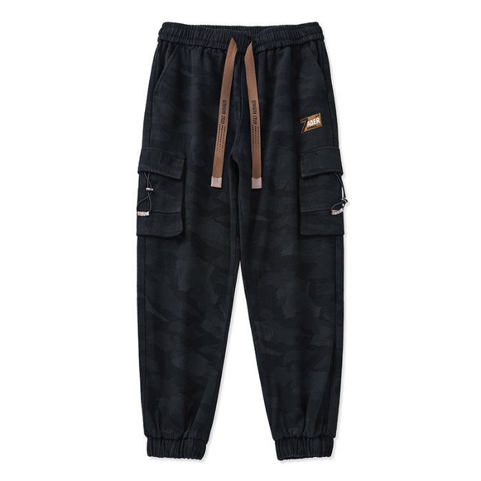 Herren Cargohose mit funktionalen Reißverschlusstaschen und elastischem Bund Heidi-Mode