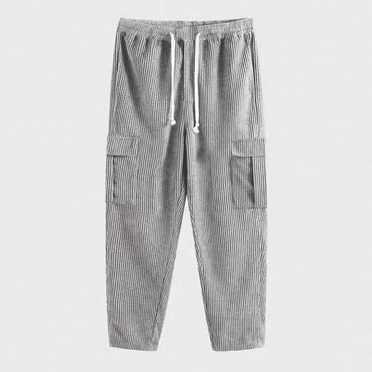 Damen Cargo-Hose mit elastischem Bund und praktischen Seitentaschen Heidi-Mode