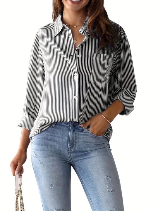 Damen lässige Hemdbluse Heidi-Mode