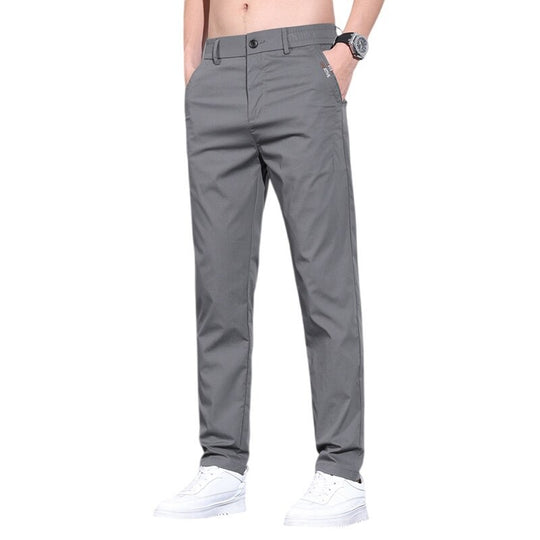 Herren modische Chino-Hose mit elastischem Bund und praktischen Seitentaschen Heidi-Mode