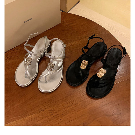 Damen Fino Sandalen mit exquisiten Schmuckdetails und bequemer Sohle Heidi-Mode