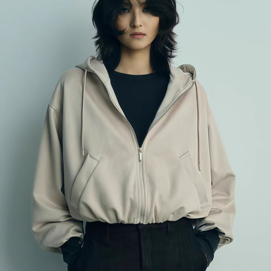Damen Oversized Sportjacke mit praktischen Taschen und modernem Schnitt Heidi-Mode