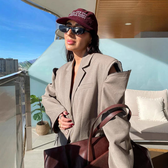 Damen Oversized Blazer mit strukturierten Ärmelpartien Heidi-Mode