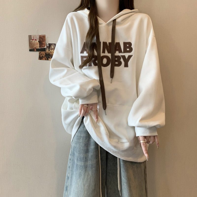 Damen Casual Grafik Hoodie mit einzigartigem Schriftzug Heidi-Mode