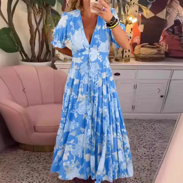 Heidi-Mode | Strandkleid Locker Langes Strandkleid