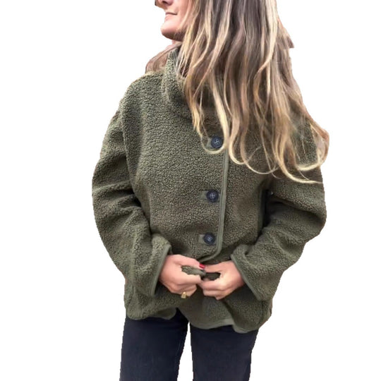 Damen lockere Fleecejacke Heidi-Mode